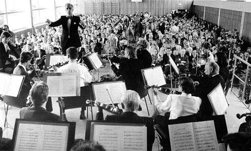 Einweihungskonzert des Keltenmuseums in Hochdorf 1991. (Bild: VKZ)